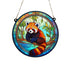 Red Panda Stained Glass Effect Suncatcher